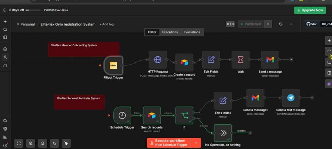 Workflow screenshot